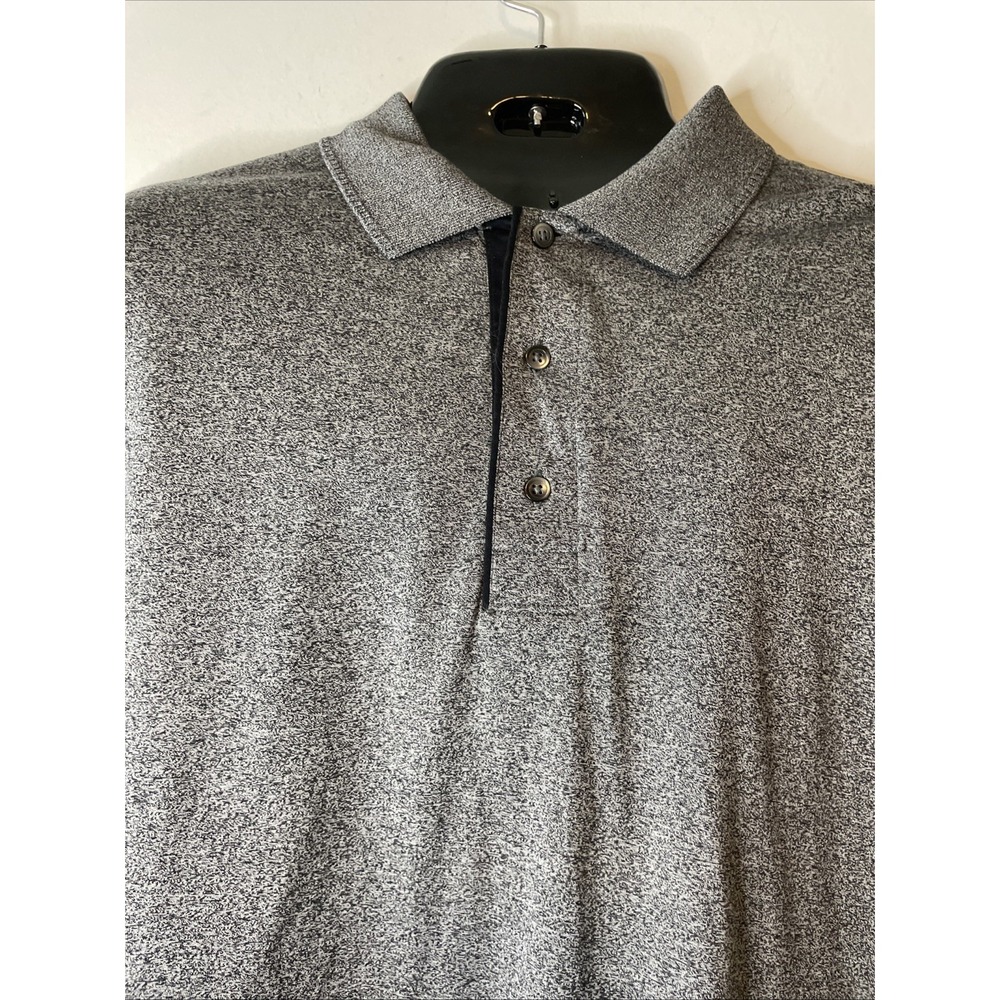 Greg Norman XL Gray Heather Polo Shirt Mercerized Cotton Golf Short Sleeve - Picture 2 of 11